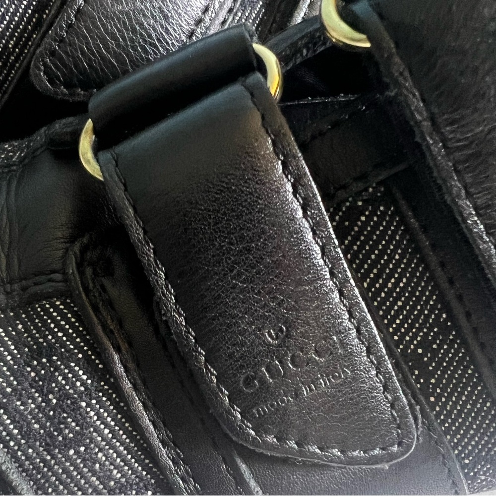 Gucci GG Low Top Denim & Leather Sneakers 7.5 - Picture 17 of 17
